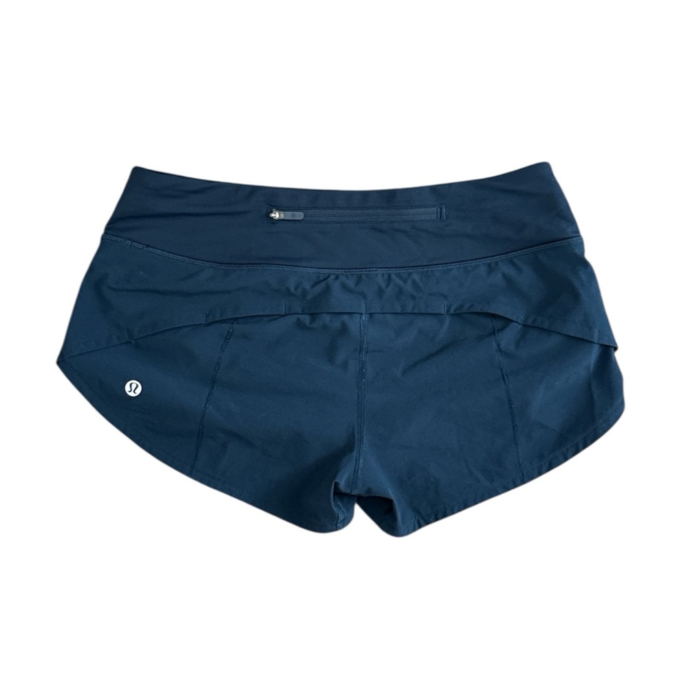 Lululemon Navy Speed Shorts 2.5 inch hem size 4